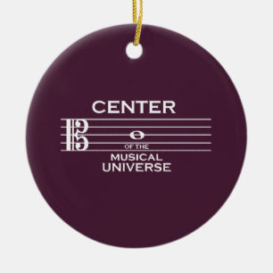 Décoration En Céramique Centre de l'univers musical Alto Clef Plum
