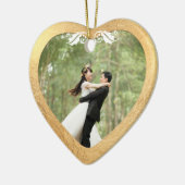 Décoration En Céramique Ceramic Heart Faux Rose Gold+Gold (Gauche)