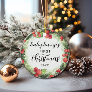 Décoration En Céramique Céramique de Noël pour la première motte de bébé m