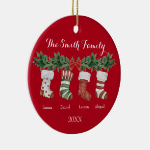 Décoration En Céramique Céramique Noël Famille Stockage