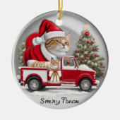 Décoration En Céramique Cercle d'ornements de Noël (Devant)