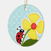 Décoration En Céramique Cercles de bleus layette ; Coccinelle (Gauche)