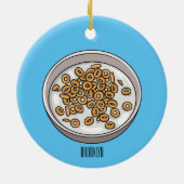 Décoration En Céramique Cereal cartoon illustration  (Dos)