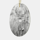 Décoration En Céramique Cerf à Woods (Gauche)