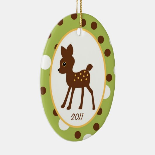 Décoration En Céramique Cerfs communs faits sur commande personnalisés (Droite)