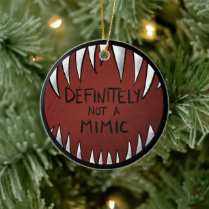 Décoration En Céramique Certainement PAS un Mimic D&D Gaming Cadeaux