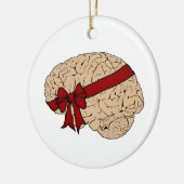 Décoration En Céramique Cerveau présent de Noël (Gauche)