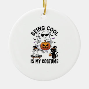 Décoration En Céramique C'est Cool C'est Costume Halloween Fantôme Citroui