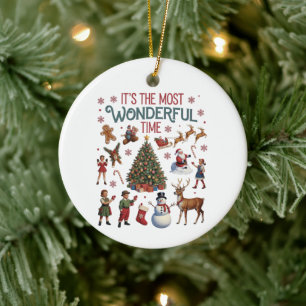 Décoration En Céramique C'est la période la plus merveilleuse Noël Vintage