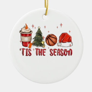 Décoration En Céramique C'est la saison basket de Noël