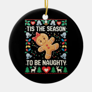 Décoration En Céramique C'est la saison d'être vilain Noël moche Noël
