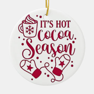 Décoration En Céramique C'est la saison du chocolat chaud Cacoa Noël