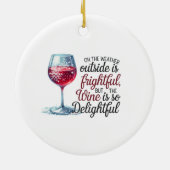 Décoration En Céramique C'Est Le Vin Le Plus Merveilleux De L'Année (Dos)