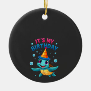 Décoration En Céramique C'est mon anniversaire joli tortue de mer océan fê
