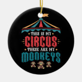 Décoration En Céramique C'est mon cirque, ce sont mes singes (Devant)