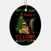 Décoration En Céramique C'est un écureuil de Noël Drôle (Droite)