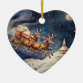 Décoration En Céramique 'C'était la nuit avant l'ornement de Noël (Devant)