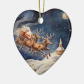 Décoration En Céramique 'C'était la nuit avant l'ornement de Noël (Gauche)