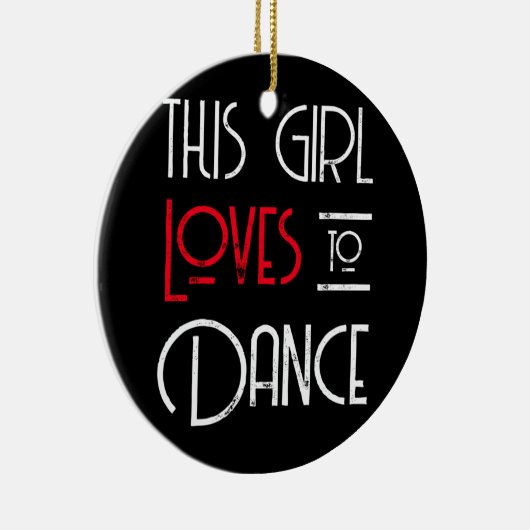 Décoration En Céramique Cette Fille Aime Danser (Droite)