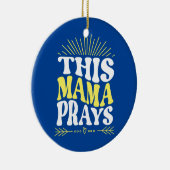 Décoration En Céramique Cette maman prie maman chrétienne maman mère foi (Droite)