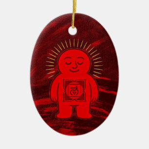 Décoration En Céramique Chakra Buddies : Root Chakra