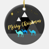 Décoration En Céramique Chameaux de Noël (Dos)