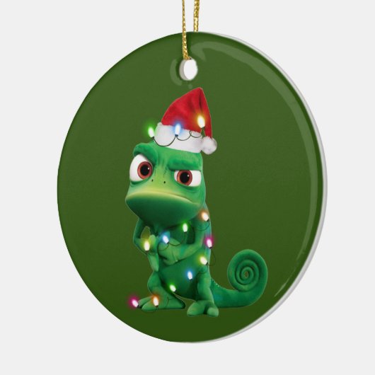 Décoration En Céramique Chameleon Avec Casquette Scaft Noël (Gauche)