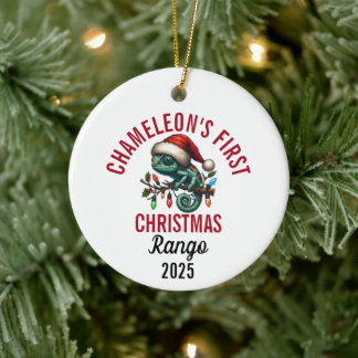 Décoration En Céramique Chameleon's First Christmas 2025