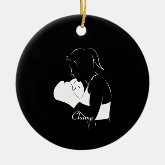 Décoration En Céramique Champ Femme Boxer (Devant)