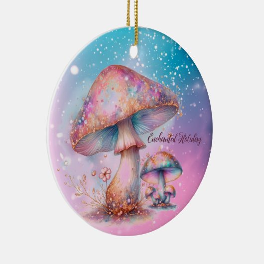 Décoration En Céramique Champignons Fairytale Enchantés Iridescente (Droite)