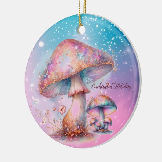 Décoration En Céramique Champignons Fairytale Enchantés Iridescente (Gauche)