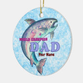 Décoration En Céramique Champion Fishing Papa (Gauche)