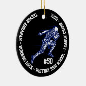 Décoration En Céramique Championne de football Joueur Monogramme Team Scho (Droite)