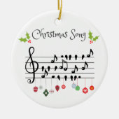 Décoration En Céramique Chanson de Noël (Devant)