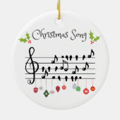 Décoration En Céramique Chanson de Noël (Dos)