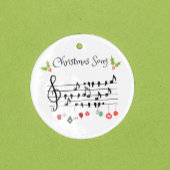 Décoration En Céramique Chanson de Noël