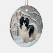 Décoration En Céramique Chanson Japonaise Laisser Neige Noël (Droite)