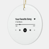 Décoration En Céramique Chanson Personnalisée Chanson Favorite Chanson Une (Gauche)