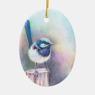 Décoration En Céramique Chanter au Nouvel Jour -