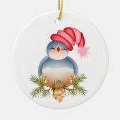 Décoration En Céramique Chanter Blue Bird (Devant)