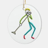 Décoration En Céramique Chanteur Stickman (Gauche)