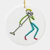 Décoration En Céramique Chanteur Stickman (Dos)