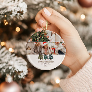 Décoration En Céramique Chapeau de cowboy de Noël rustique Howdy