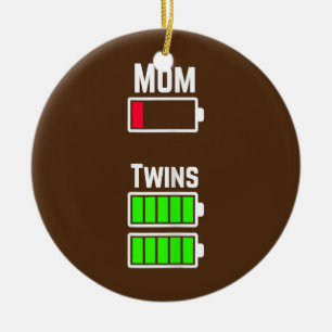 Décoration En Céramique Charge de batterie faible maman