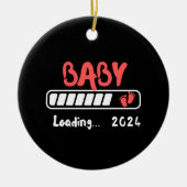 Décoration En Céramique Chargement bébé 2024 pour la grossesse faire-part  (Devant)