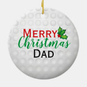 Décoration En Céramique Chariot de golf de Noël avec Elf 1 (Dos)