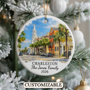 Décoration En Céramique Charleston personnalisé, Caroline du Sud sur mesur