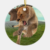 Décoration En Céramique Chasse à la lionne (Devant)