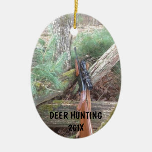 Décoration En Céramique Chasse aux cerfs Armes à feu