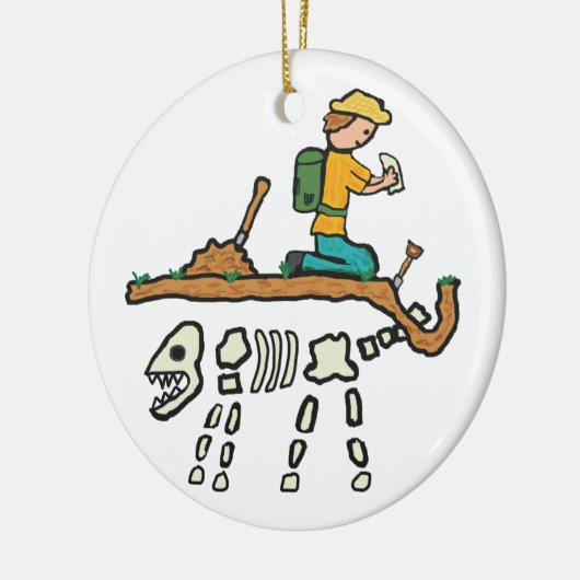 Décoration En Céramique Chasse aux fossiles (Gauche)